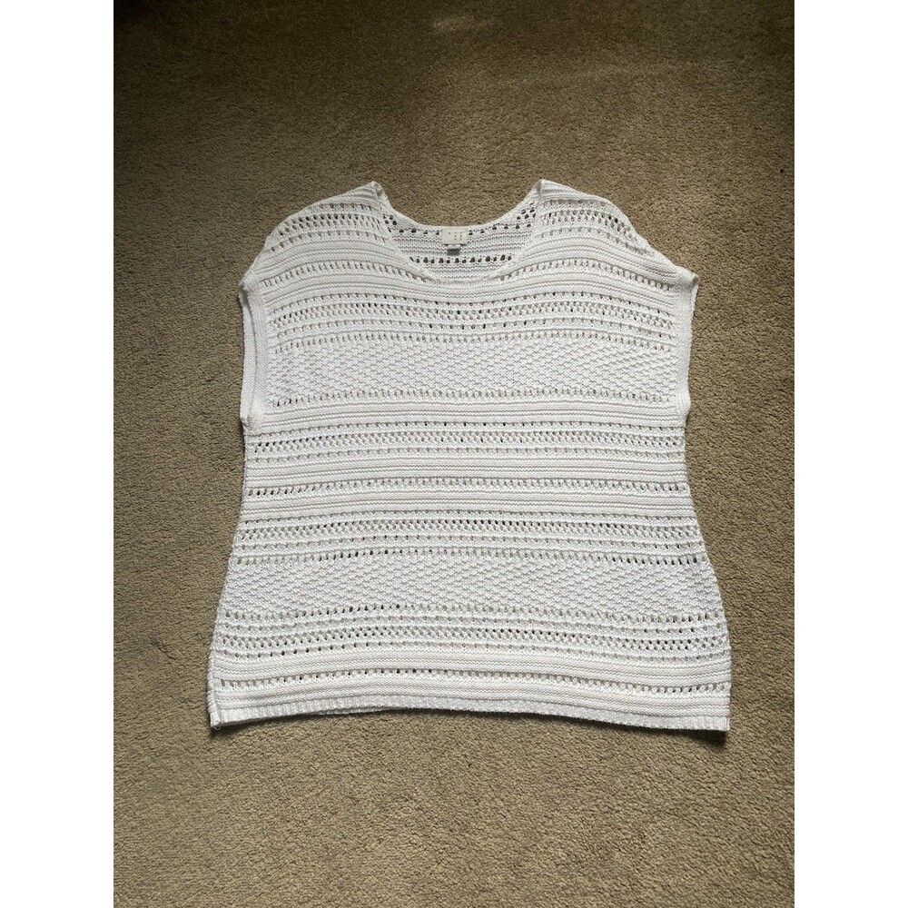 A New Day Cap Sleeve Crochet Boho Sweater Women’s Size XL